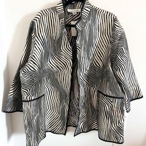 Caroline Rose zebra print dressy jacket